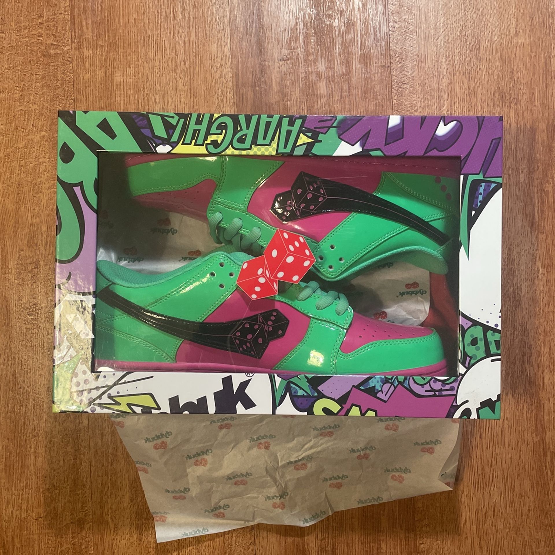 Nike Dunk Low Custom Incredible Hulk