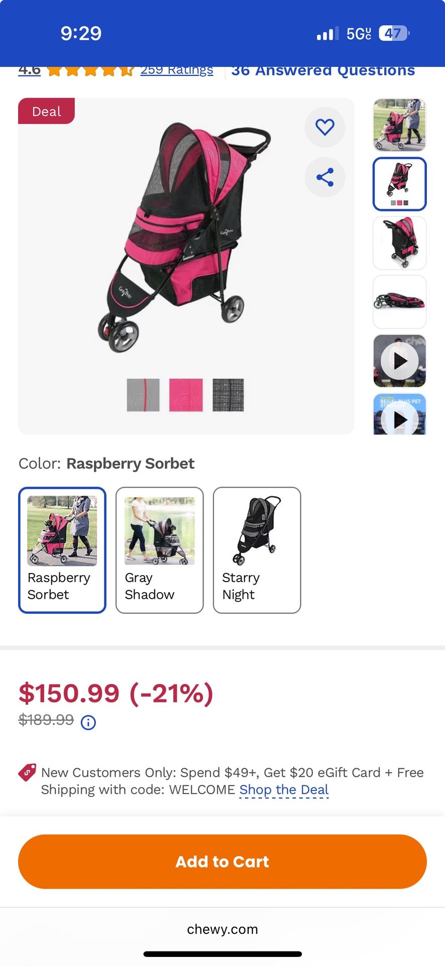 Gen 7 Pet Stroller 