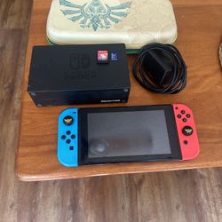 Nintendo Switch With Accessories And Game