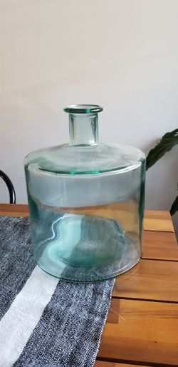 Decorative glass jar.