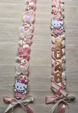 Hello kitty graduation lei