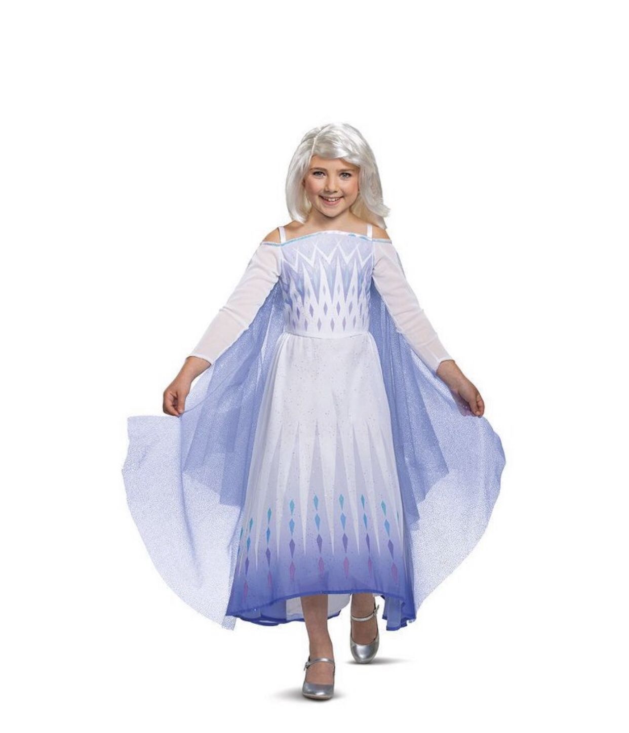 Kids' Deluxe Disney Frozen 2 Elsa Halloween Costume Dress S (4-6x) ***New without tag***