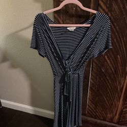 Blue Dress With Stripes 