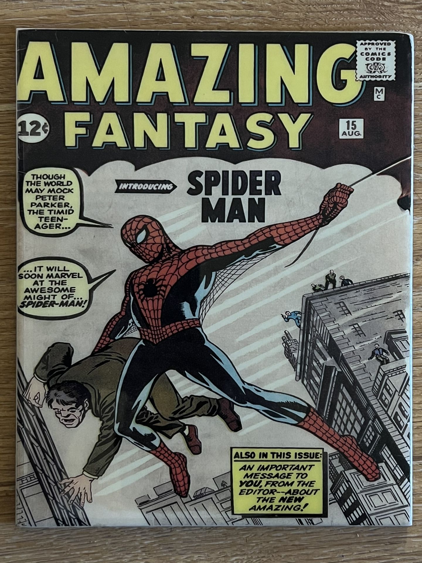 Amazing Fantasy-Spider-Man First Appearance