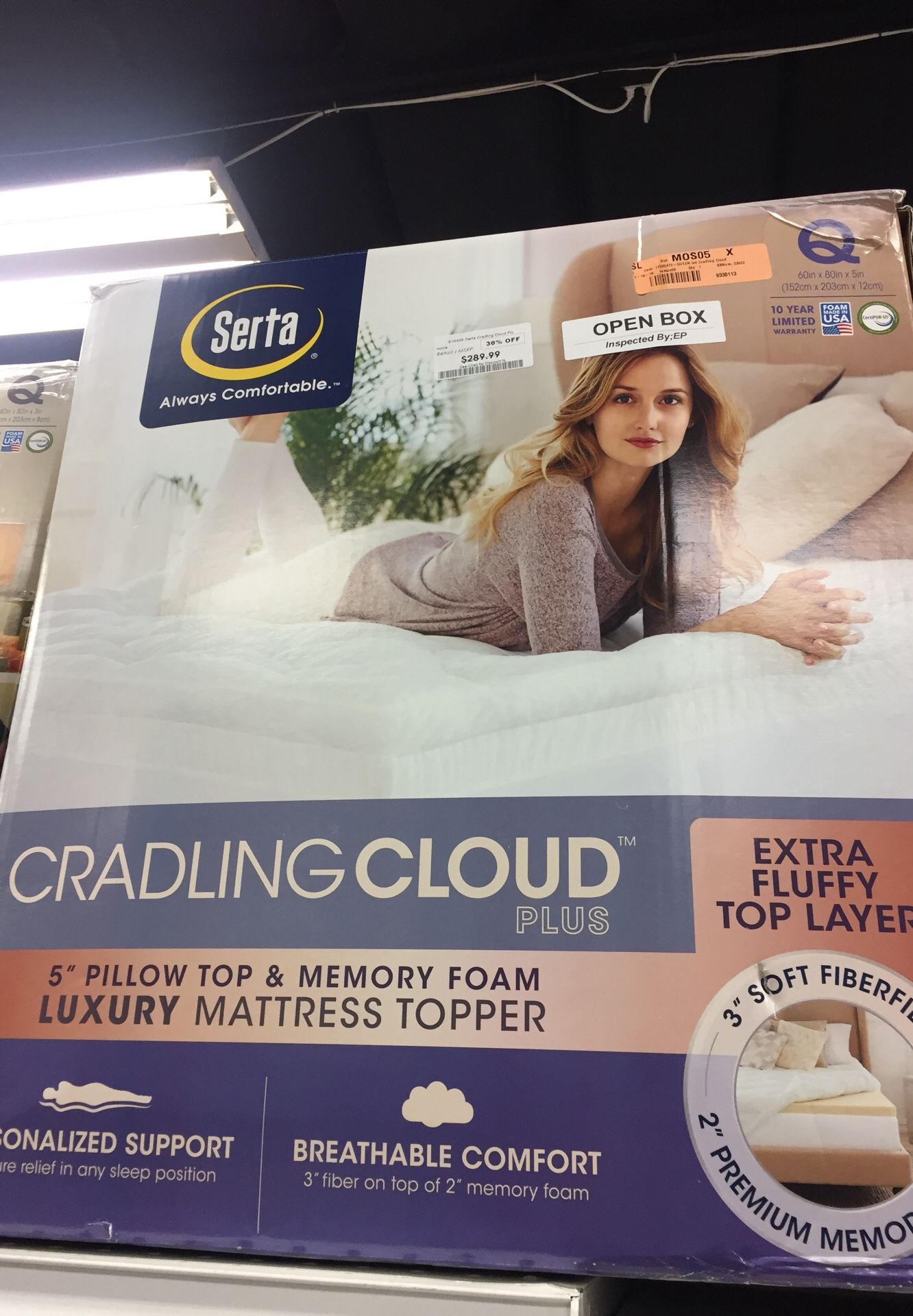 Serta mattress topper