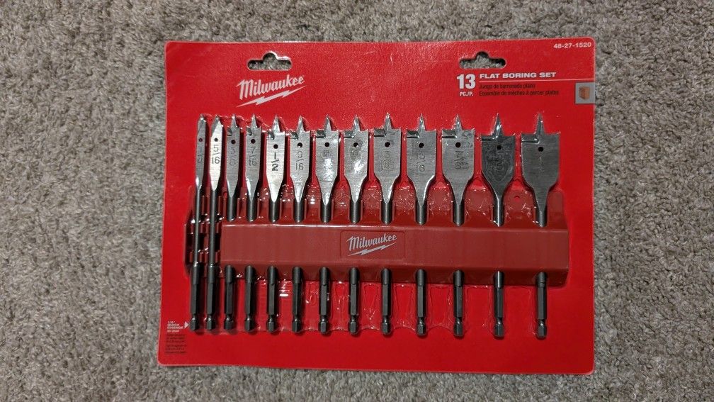Milwaukee High Speed Wood Spade Bit Set
