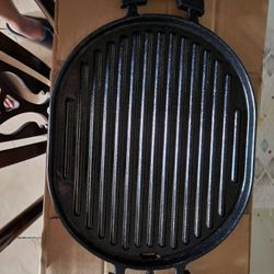 Cast Iron Grill With Oil Drip Tray