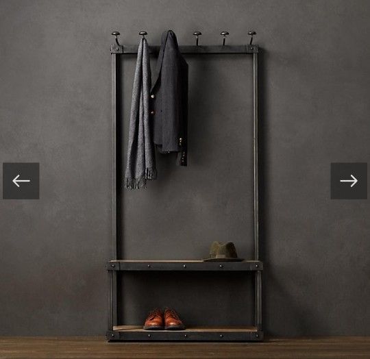 [Over 65% off] Restoration Hardware Coat Rack Bench (3ft)
