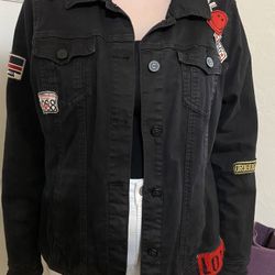 Black jean jacket