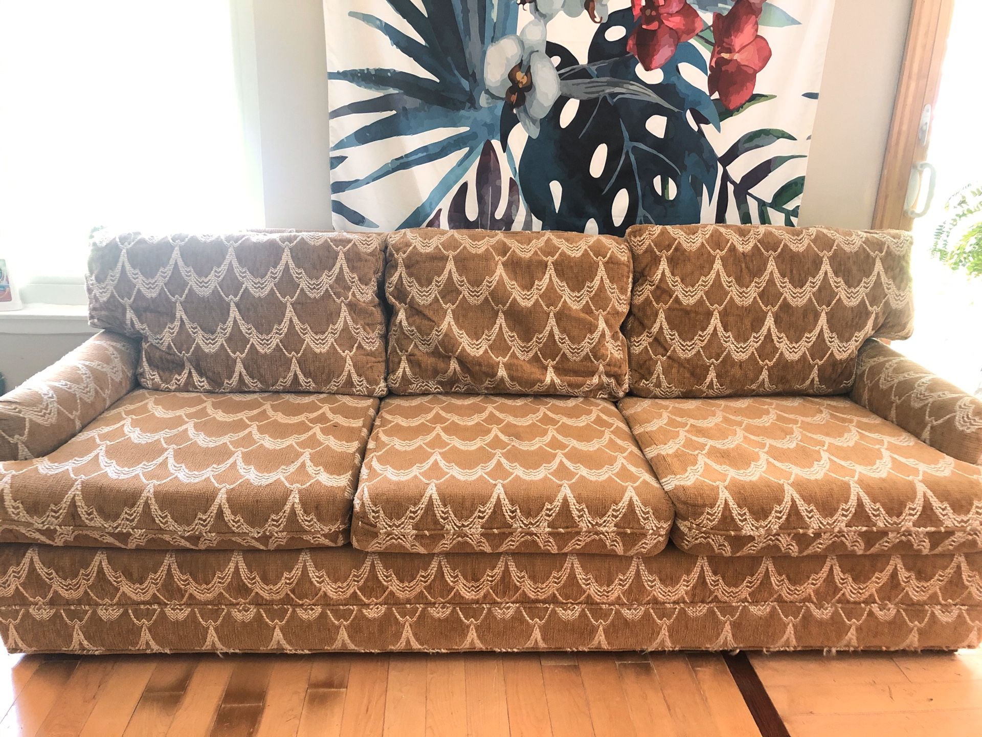 50’s retro sofa & loveseat set