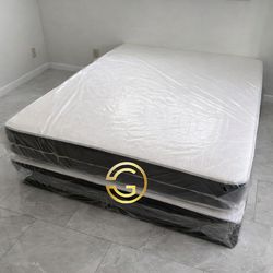 Queen Mattress Set – Medium – Brand New – Delivery Available 🚚