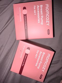 2 Brand New Momcozy Air 1 Breast Pump Accessory Sets – 6 Pieces Each – Sealed