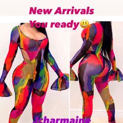 2 Pc Set See Thru Bodysuit And Pants