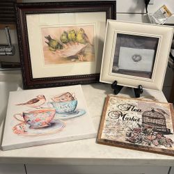 4 Bird Themed Pictures 