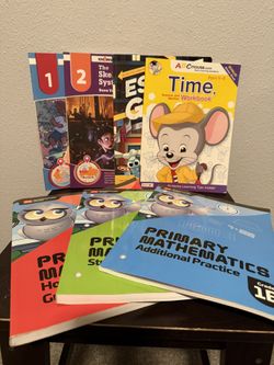 Lot of New Educational Workbooks – Math, Science, ABCs, and More