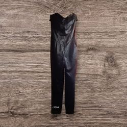 Vintage Betsy Johnson Black Strapless Satin and Sequin Jumpsuit/ Bodysuit 
