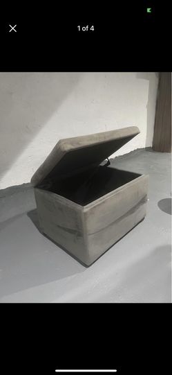 Gray Storage Bench