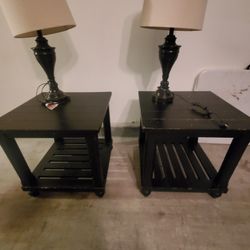Coffee Table And End Tables Lamps