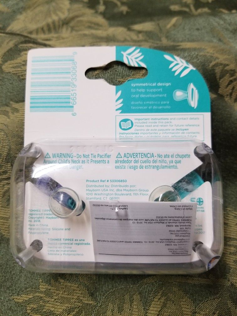 Tommee Tippee 0-6 Months 2 Pack Pacifiers