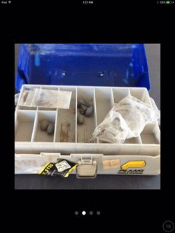 Fishing box with stuff inside