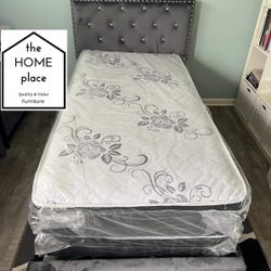 🚨 Package Deal!!!🚨Brand New Twin Bed Frame With Mattress Set, In Stock Ready For Delivery TODAY!! 🚚 