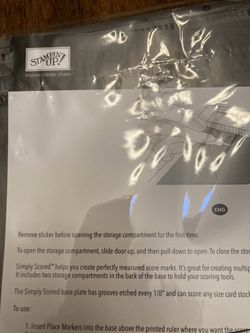 Stampin’ Up “Simply Scored”