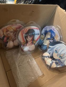 Anime 3D Wrist Rest Mouse Pads Set of 4