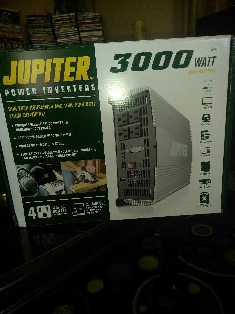 Jupiter 63432 1500 watt continuous / 3000 watt peak power inverter