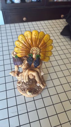 Aztec Mayan Warrior King Decorative Figurine