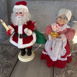 Vintage Santa and Mrs. Clause