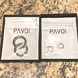 Bundles 14K Gold Silver Open Earrings