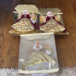 Lot Of 3 Holiday Barbies 
