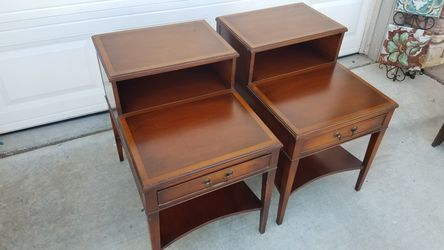 Two vintage mahogany tables