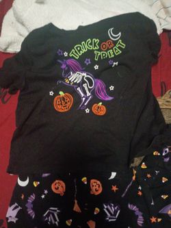Halloween Trick or Treat Pajama Set size 10/12