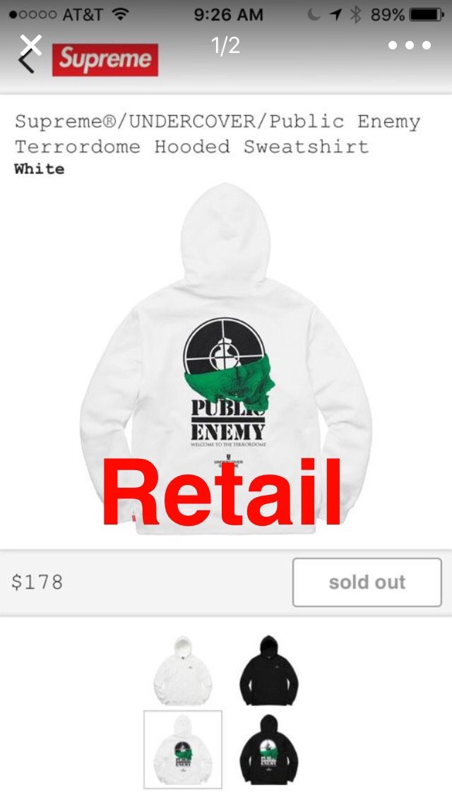 Supreme TERRORDOME size small retail