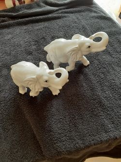 Antique Twin elephants estate sale over 50 years old