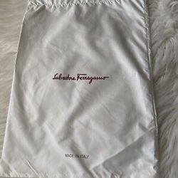 SALVATORE FERRAGAMO New Large Dust Bag /Cover 16” X 11.5”