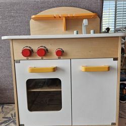 Pretend Wooden Kitchen For Toddler
