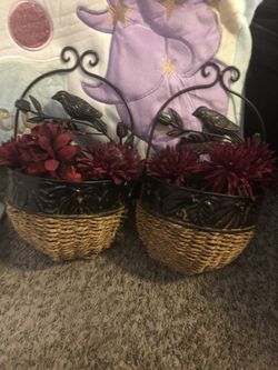 Bird basket decoration... you can also take the flower out and redecorate