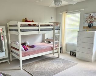 Kids Twin Bunk Bed (mattresses avail. for additional price)