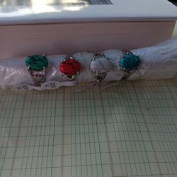 New ,real Stones, Rings.