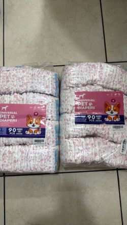 Pet Diapers 2x 90 pcs