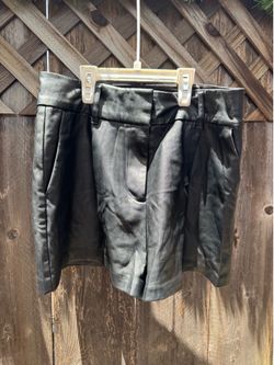 Shorts black leather, green, and denim bedazzled shorts different sizes