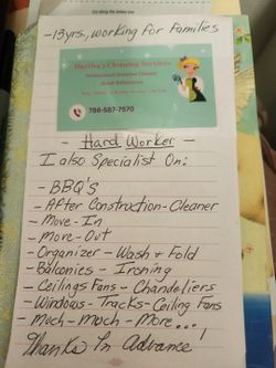 I'm a DETAILED CLEANING LADY FOR 13/YRS!