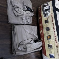 Camping Tent With 2 Twin Air Mattress