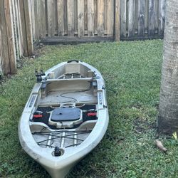 Kajack with motor for sale like new