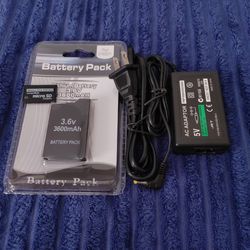 Battery 30gb memory and charger for psp system