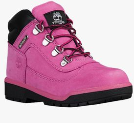 Youth - Timberland Field Boot Pink / Black Size (Preschool) 3