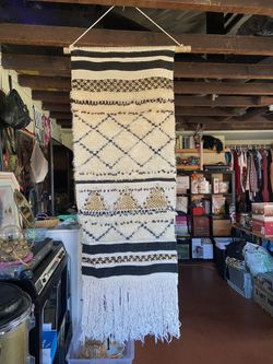 Macrame boho wall hanging