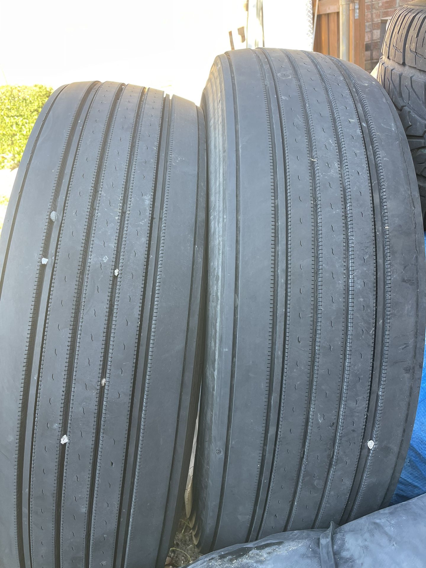 Used Truck Tires One 22.5 Low Profile And Three 24.5 Low Profile